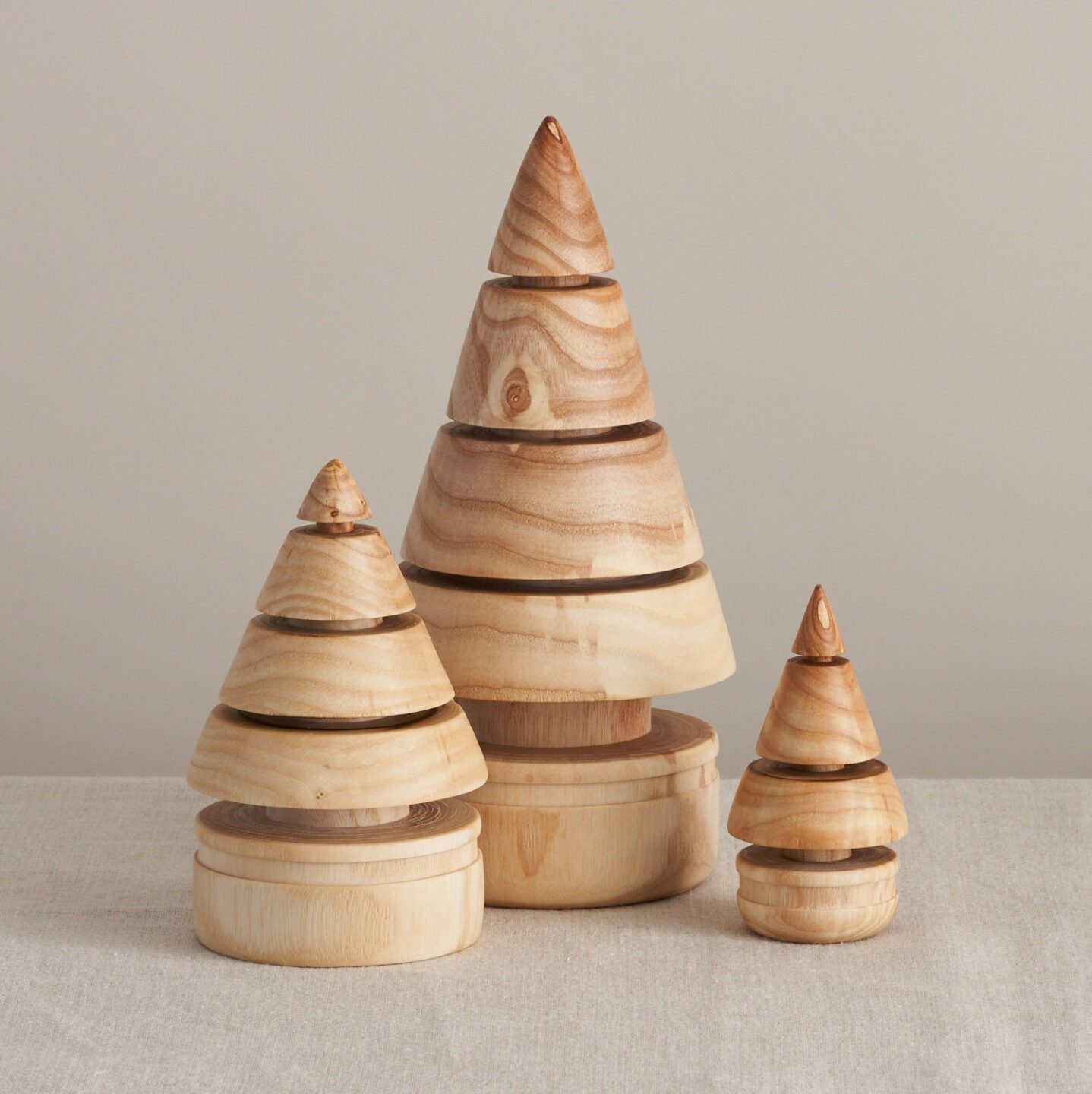 solid wood christmas tree set