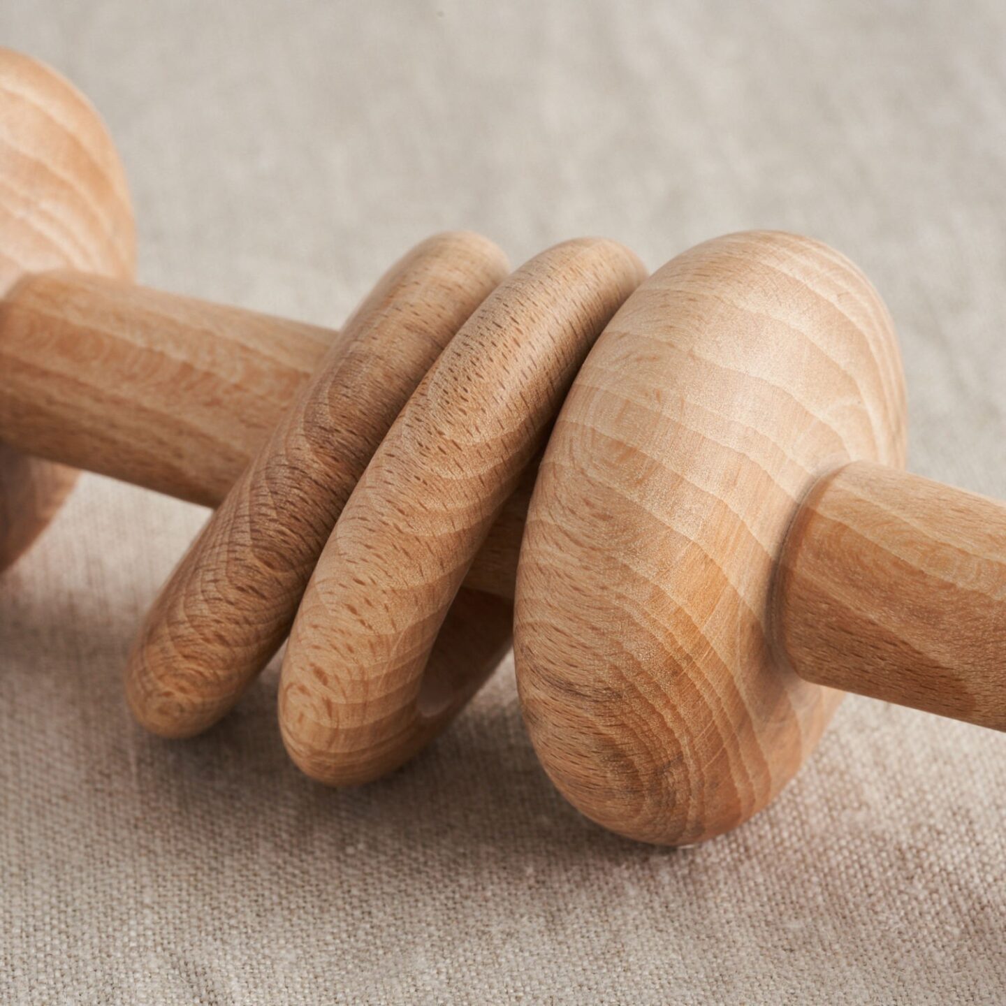natural wood rattle