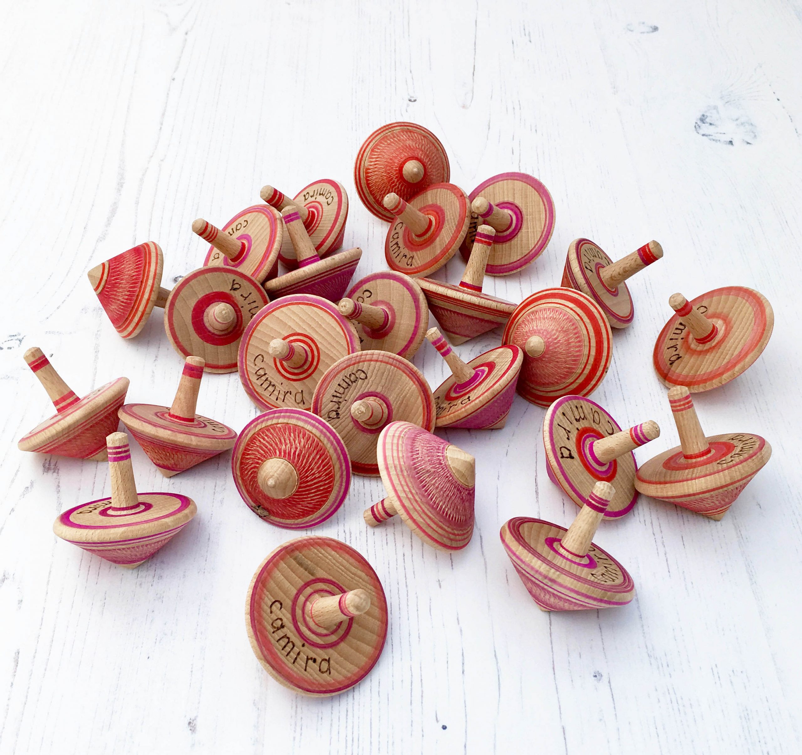 eco friendly promotional products wooden spinning tops