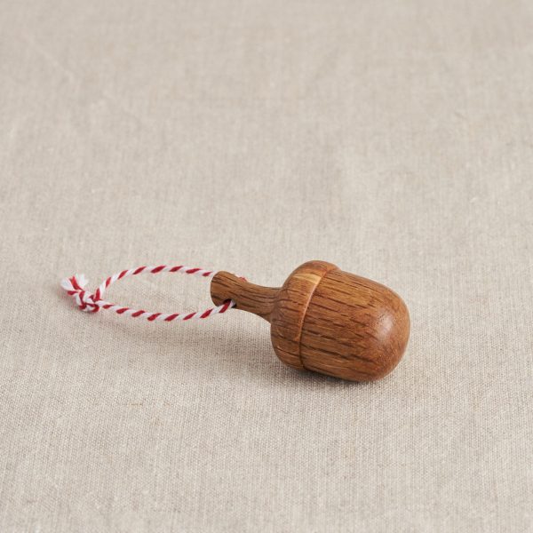 wooden acorn ornament