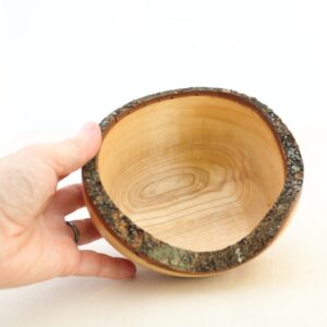 natural edge wood bowl