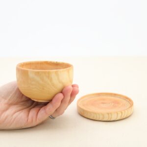 wooden snack bowl