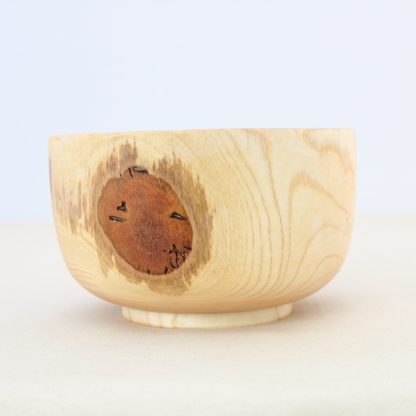 large wooden ash bowl
