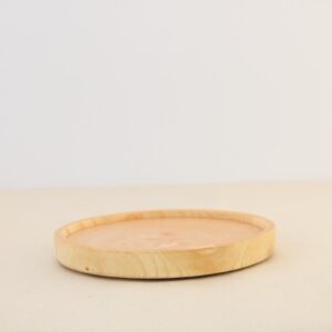 wooden dinner plate