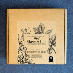 postal box for wooden egg set