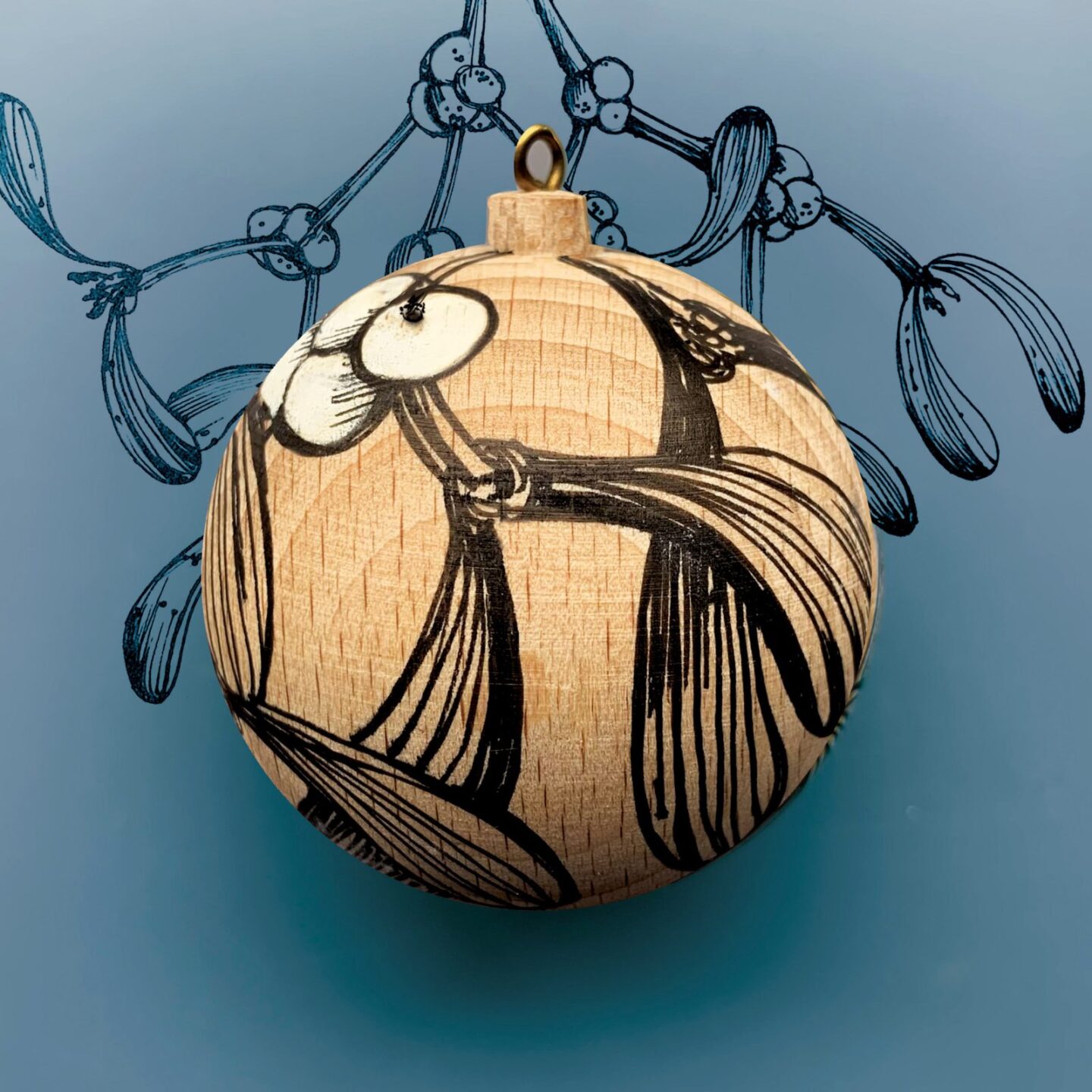 Mistletoe Christmas Ornament for 2023