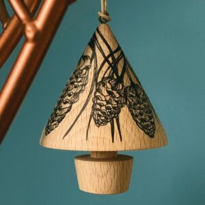 A hanging Scots Pine bauble