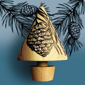 Back view of the Scots Pine Bauble