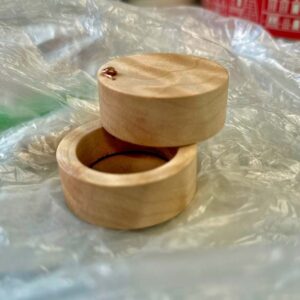handmade wooden engagement ring box