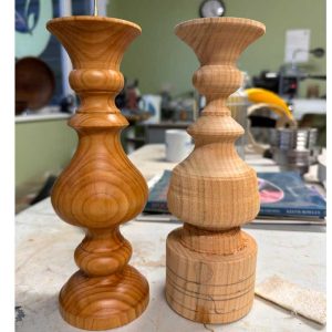 Turn Matching Candlesticks: Intermediate Spindle Turning Course - Image 6