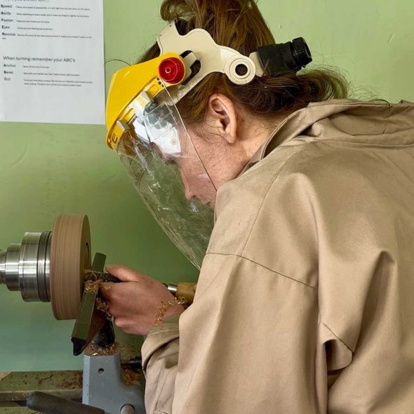 Learn to woodturn safely