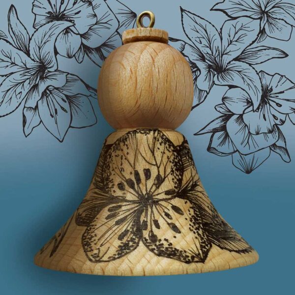 Front of the Hellebore wooden angel