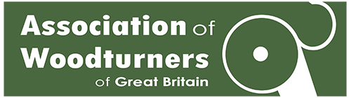 Association of Woodturners of Great Britiain green and white logo.