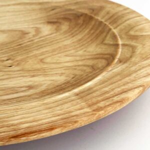 Detail of ash platter rim